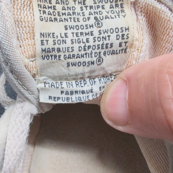 1980s Nike Sz 9 Gray White Waffle Running Shoes 9 870608 S - Picture 8 of 10